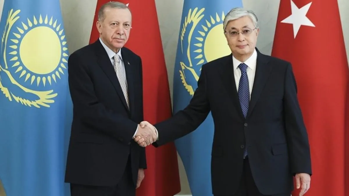 Başkan Erdoğan Kazakistan Cumhurbaşkanı Kasım Cömert Tokayev ile görüştü